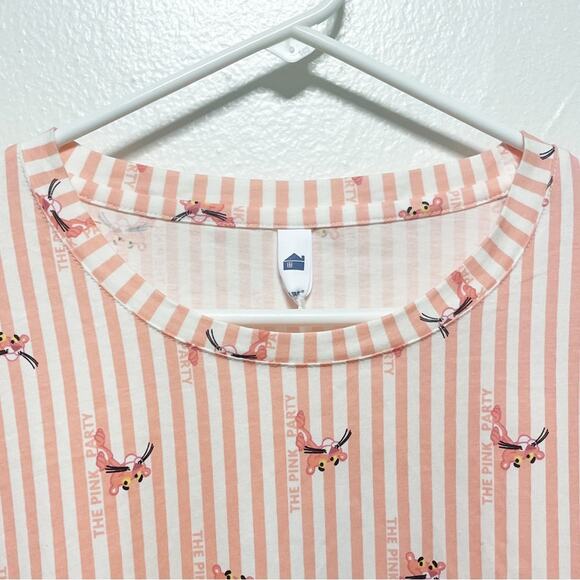 New! Pink Panther Long Sleeved Crew Neck Shirt - Picture 4 of 7